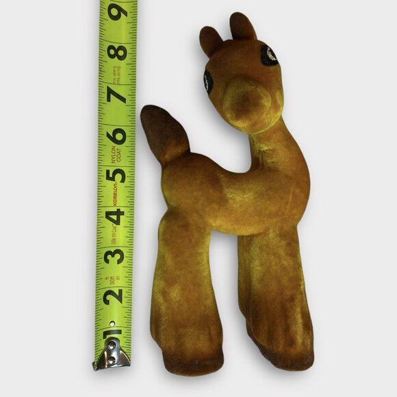 Vintage Soviet Plush Horse Toy Flocked Foam 1960s-1970s USSR Rare - Picture 3 of 7